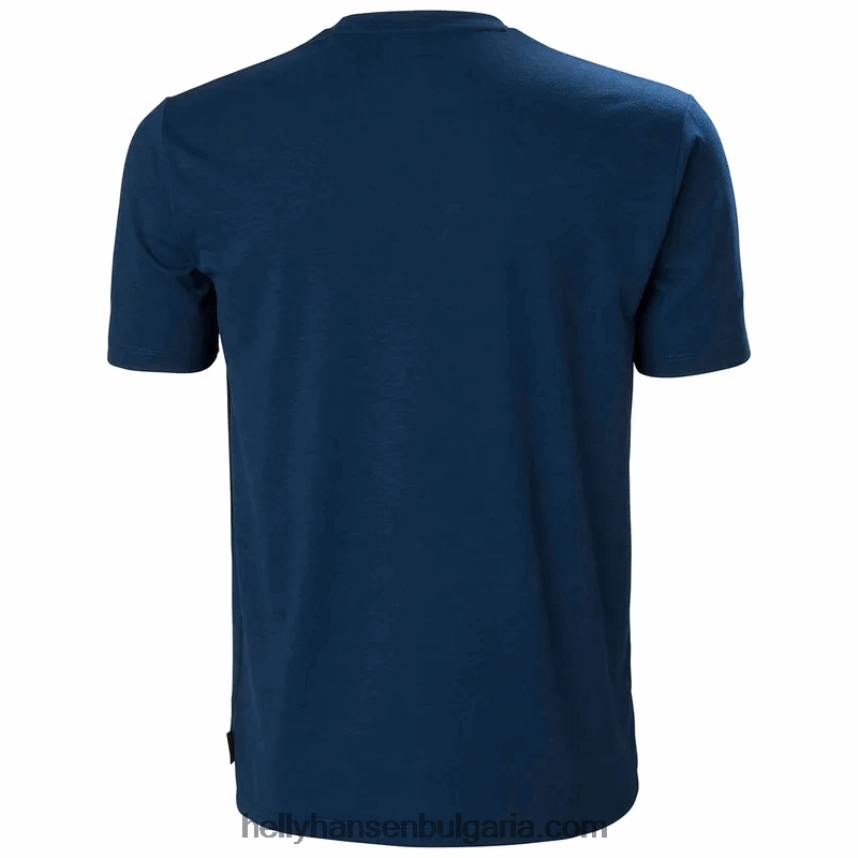 мъже мъжка тениска с рециклирана графика skog 80V22D845 смърч мела Helly-Hansen