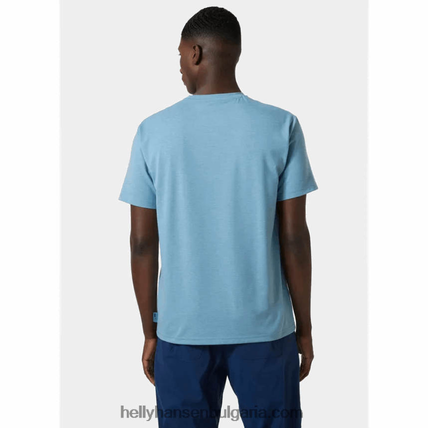 мъже мъжка тениска с рециклирана графика skog 80V22D846 океан Helly-Hansen