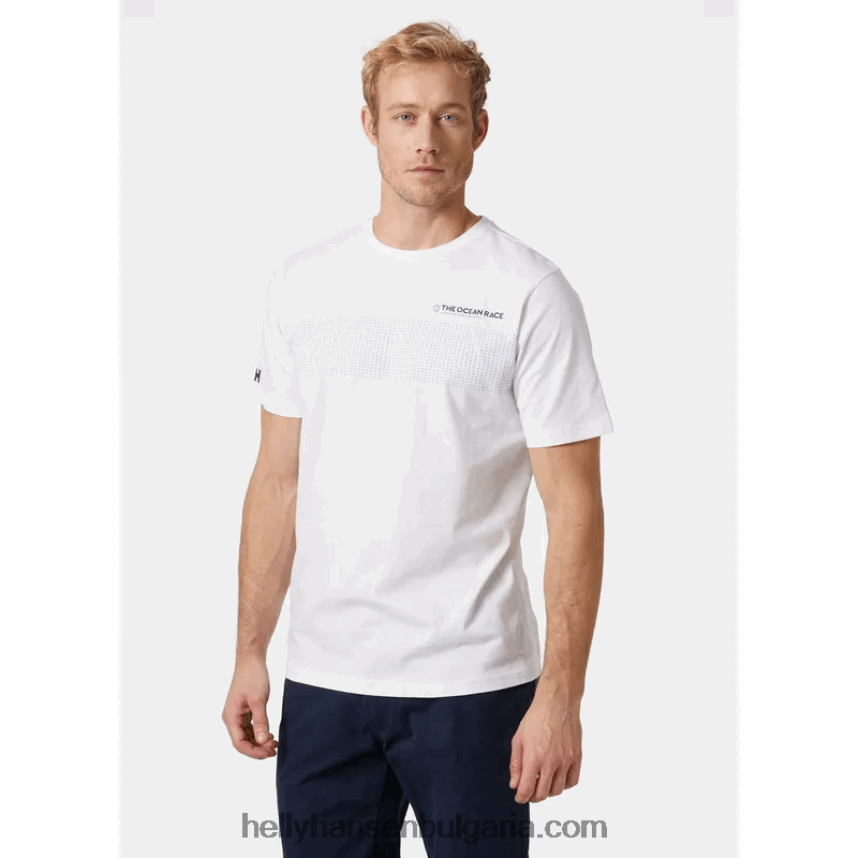 мъже мъжка тениска the ocean race 80V22D872 военноморски флот Helly-Hansen