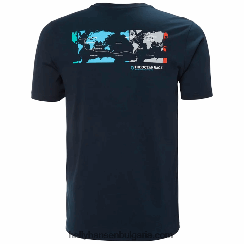 мъже мъжка тениска the ocean race 80V22D873 бяло iii Helly-Hansen