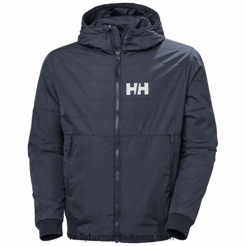 мъже мъжко активно изолирано есенно яке 80V22D320 военноморски флот Helly-Hansen