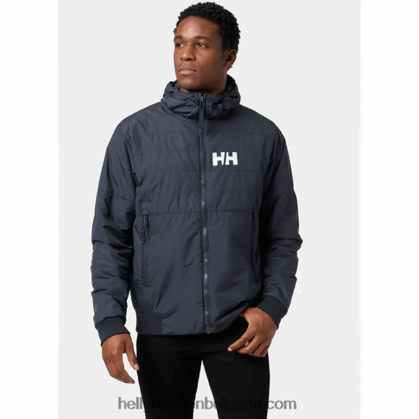 мъже мъжко активно изолирано есенно яке 80V22D320 военноморски флот Helly-Hansen