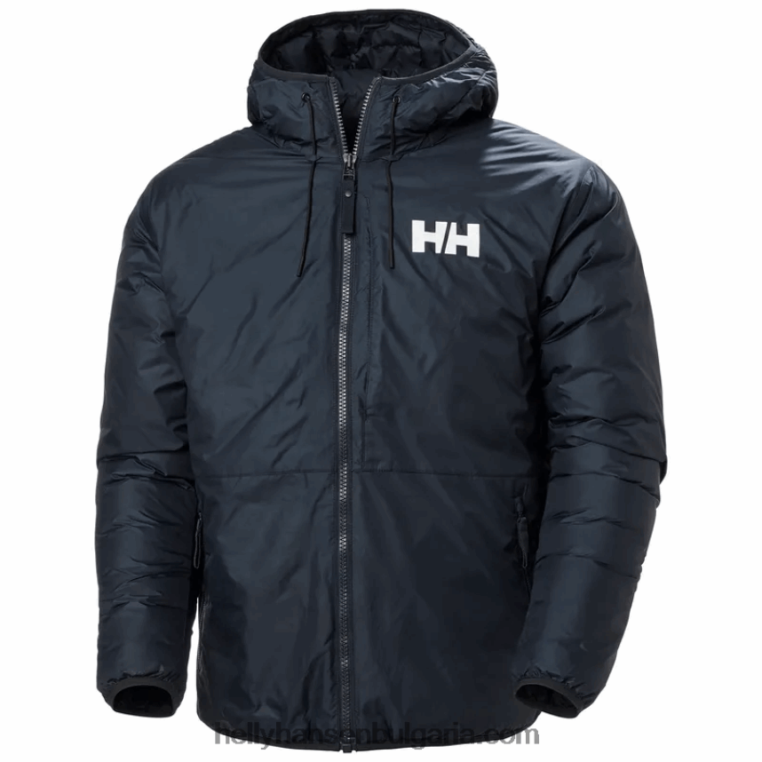 мъже активно изолирано яке 80V22D371 военноморски флот Helly-Hansen