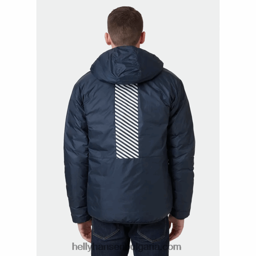 мъже активно изолирано яке 80V22D371 военноморски флот Helly-Hansen