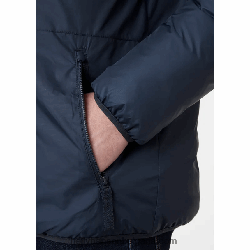 мъже активно изолирано яке 80V22D371 военноморски флот Helly-Hansen