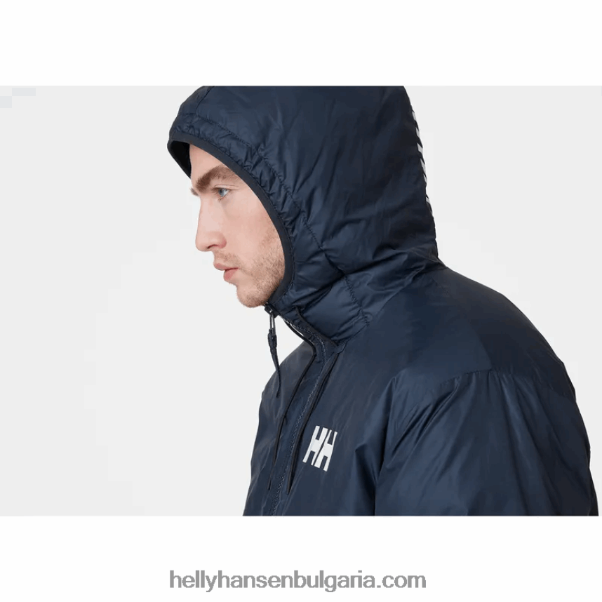 мъже активно изолирано яке 80V22D371 военноморски флот Helly-Hansen