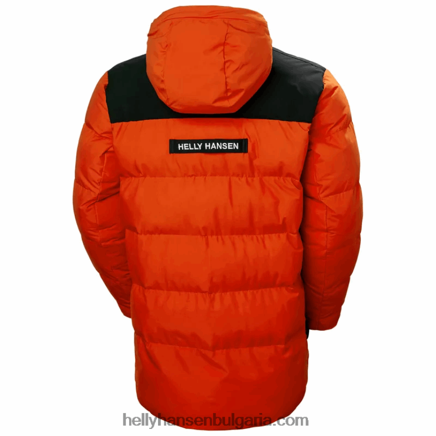 мъже мъжко патрулно бухнало изолирано яке 80V22D400 патрулен оран Helly-Hansen