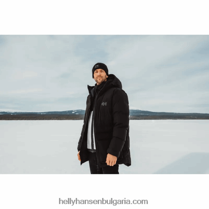 мъже мъжко патрулно бухнало изолирано яке 80V22D402 черен Helly-Hansen
