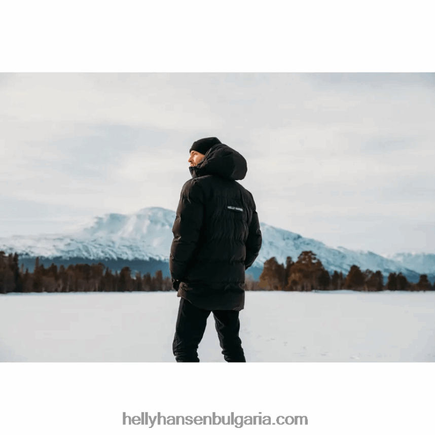 мъже мъжко патрулно бухнало изолирано яке 80V22D402 черен Helly-Hansen