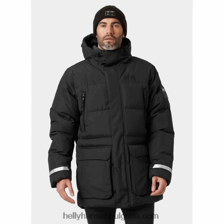 мъже мъжко бухнало яке Reine 80V22D380 черен Helly-Hansen