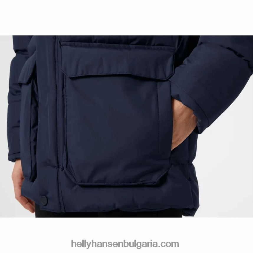 мъже мъжко бухнало яке Reine 80V22D381 военноморски флот Helly-Hansen