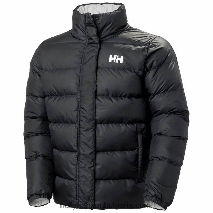 мъже мъжко hh двустранно пухено яке 80V22D343 черен Helly-Hansen
