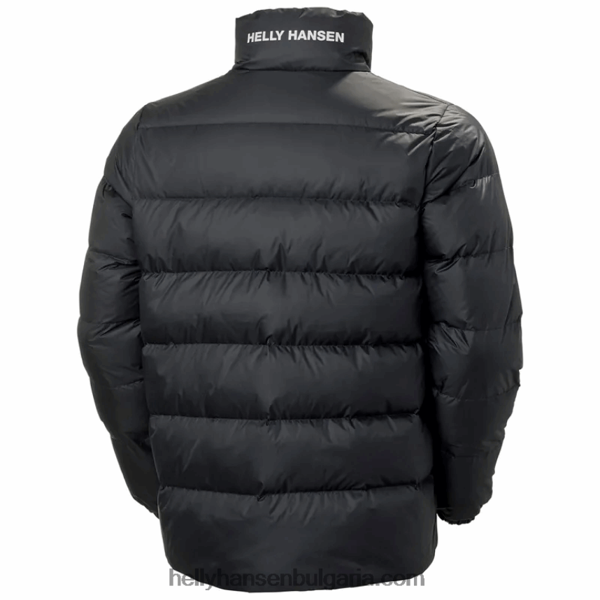 мъже мъжко hh двустранно пухено яке 80V22D343 черен Helly-Hansen