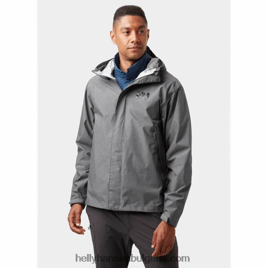 мъже мъжко нари 2,5 пластово външно яке 80V22D194 въглен ме Helly-Hansen