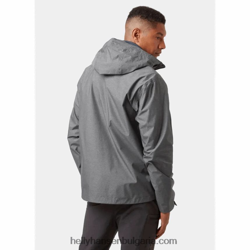 мъже мъжко нари 2,5 пластово външно яке 80V22D194 въглен ме Helly-Hansen