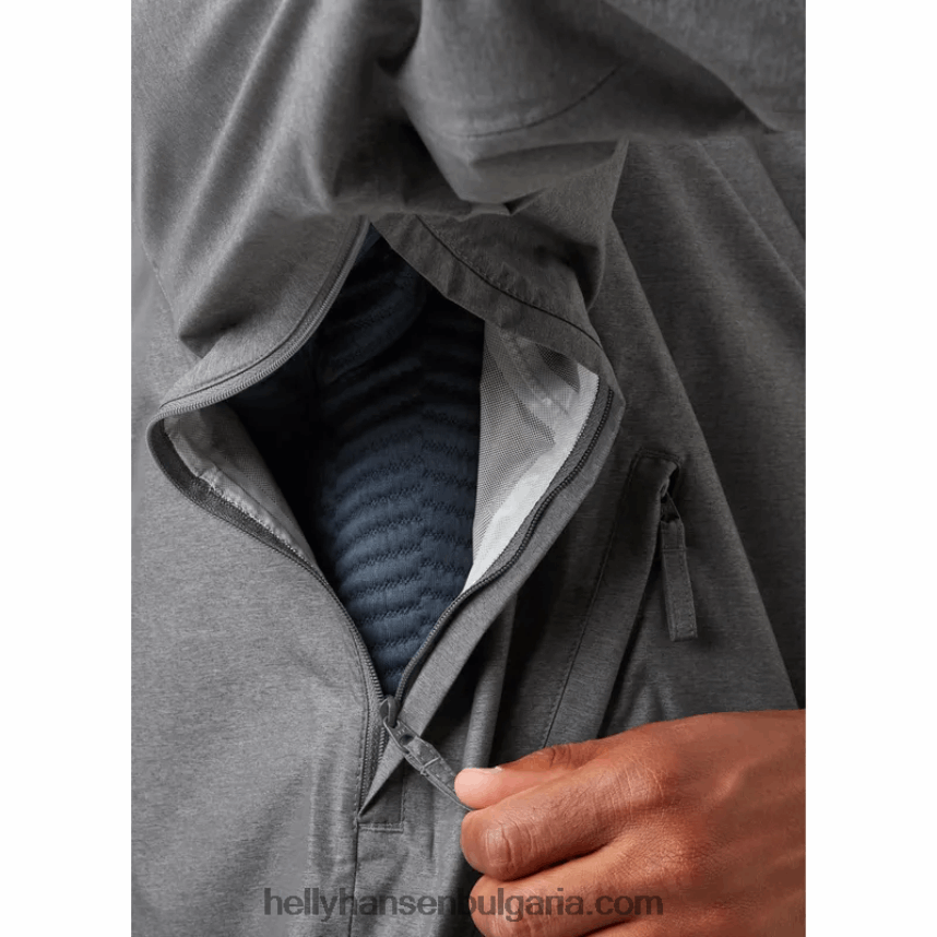 мъже мъжко нари 2,5 пластово външно яке 80V22D194 въглен ме Helly-Hansen
