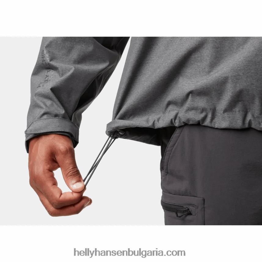 мъже мъжко нари 2,5 пластово външно яке 80V22D194 въглен ме Helly-Hansen