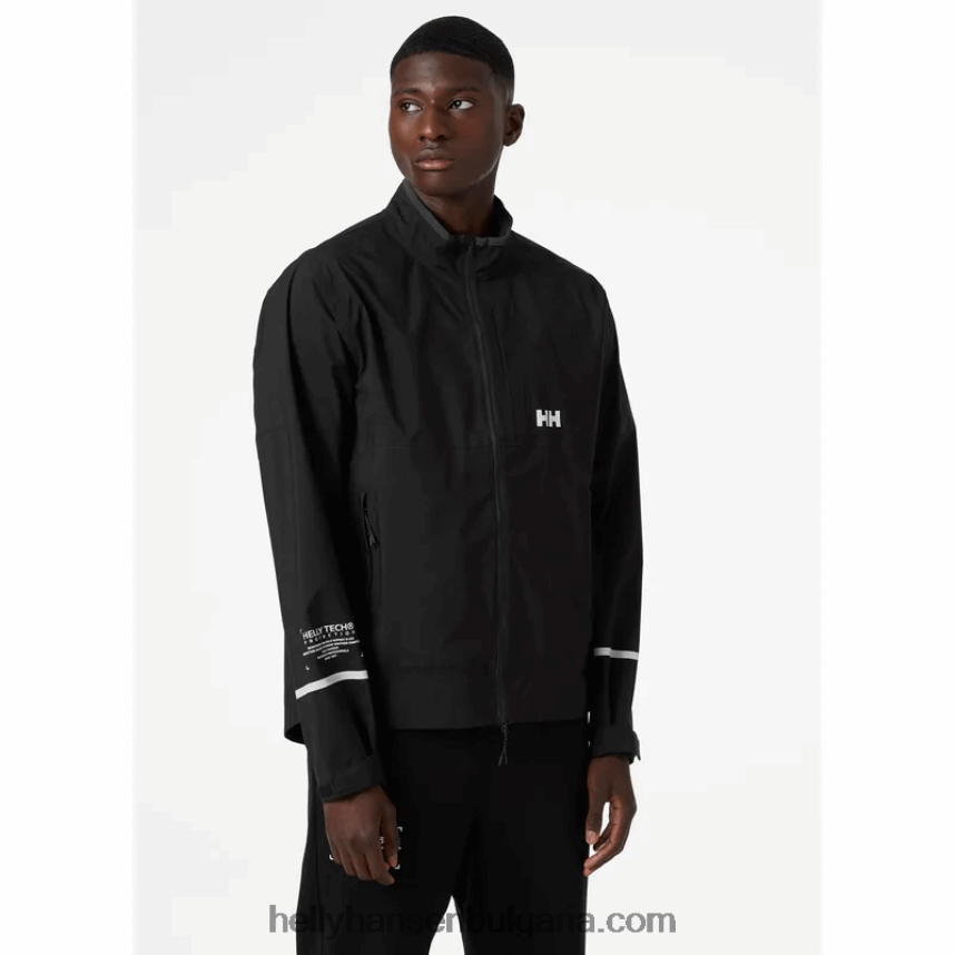 мъже мъжко 3-пластово велосипедно яке за каране 80V22D272 черен Helly-Hansen