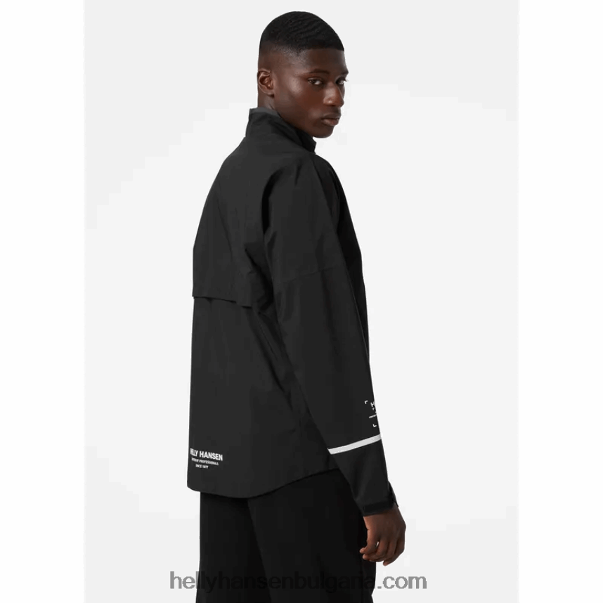 мъже мъжко 3-пластово велосипедно яке за каране 80V22D272 черен Helly-Hansen