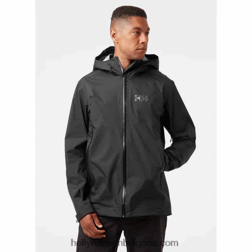 мъже мъжко 3-слойно яке verglas 2.0 80V22D191 черен Helly-Hansen