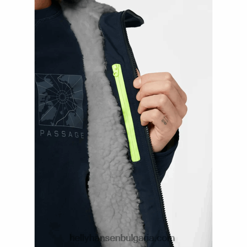 мъже мъжко вълнено яке с черупки от арктически океан 80V22D40 военноморски флот Helly-Hansen