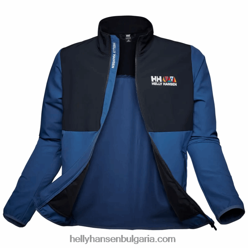 мъже мъжко яке Newport софтшел 80V22D68 азурит Helly-Hansen