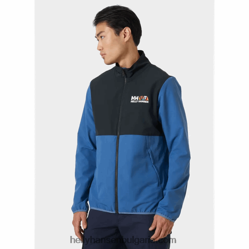 мъже мъжко яке Newport софтшел 80V22D68 азурит Helly-Hansen
