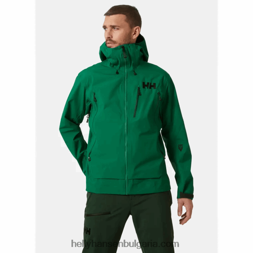 мъже мъжко яке Odin 9 Worlds 2.0 за открито 80V22D154 малахит Helly-Hansen