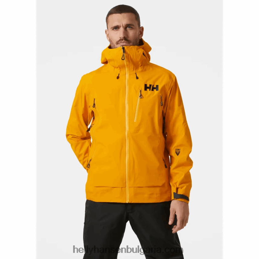 мъже мъжко яке Odin 9 Worlds 2.0 за открито 80V22D155 морошка Helly-Hansen