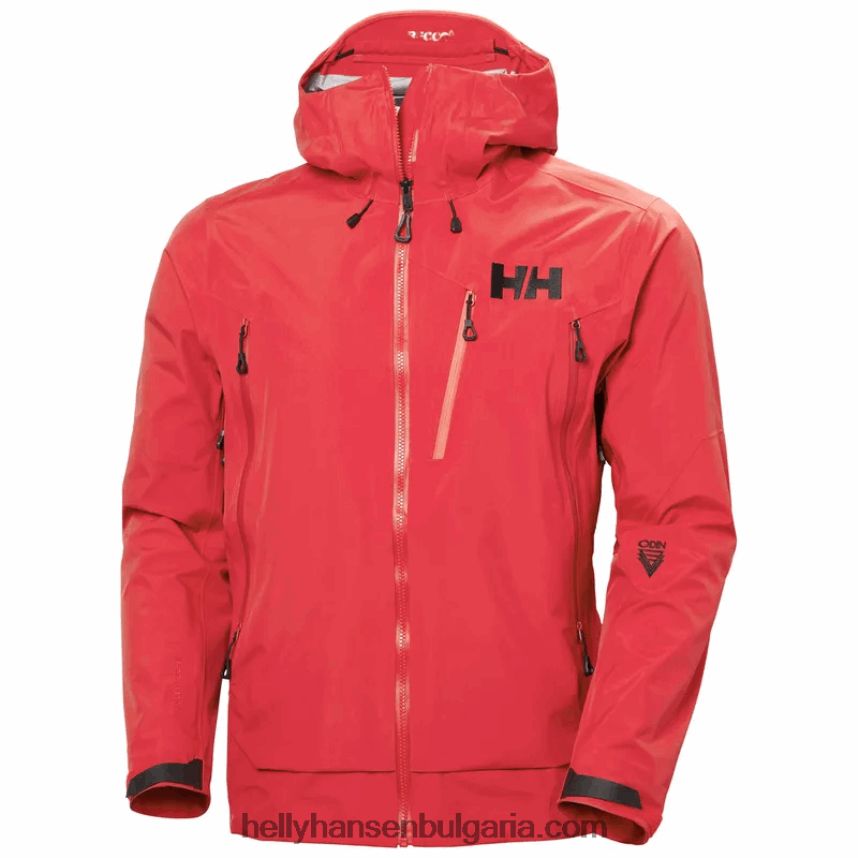 мъже мъжко яке Odin 9 Worlds 2.0 за открито 80V22D157 червен Helly-Hansen