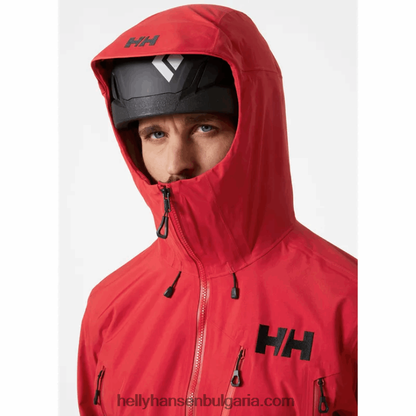 мъже мъжко яке Odin 9 Worlds 2.0 за открито 80V22D157 червен Helly-Hansen