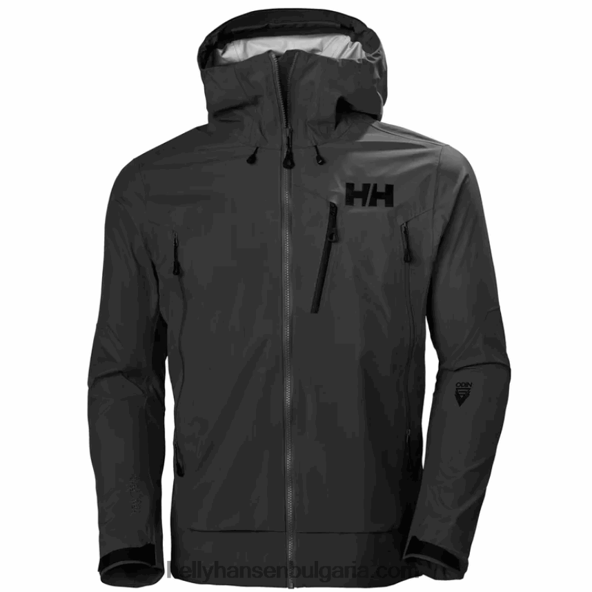 мъже мъжко яке Odin 9 Worlds 2.0 за открито 80V22D158 черен Helly-Hansen