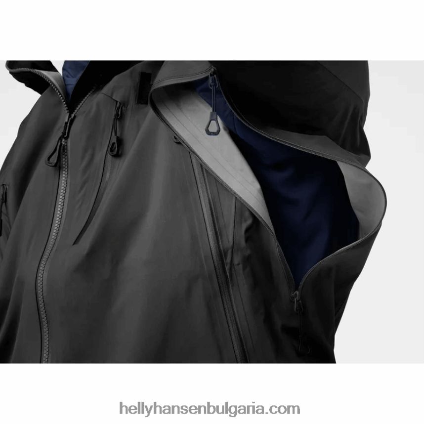 мъже мъжко яке Odin 9 Worlds 2.0 за открито 80V22D158 черен Helly-Hansen