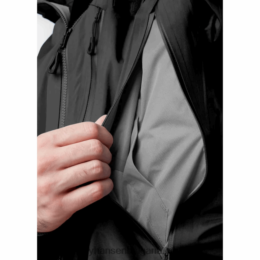 мъже мъжко яке Odin 9 Worlds 2.0 за открито 80V22D158 черен Helly-Hansen