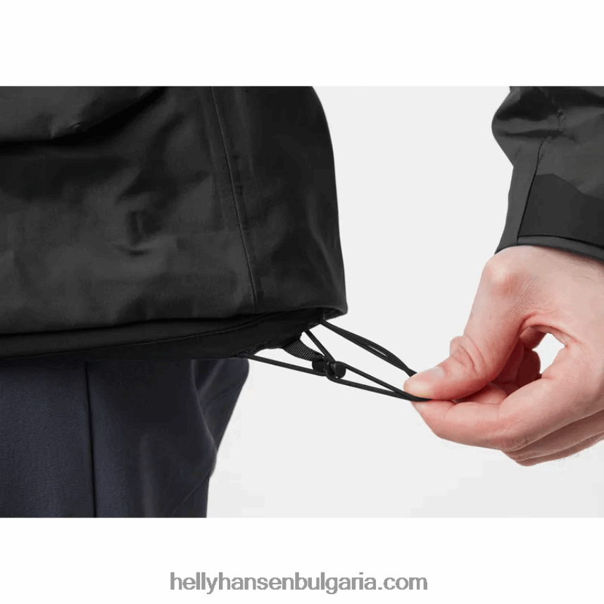 мъже мъжко яке Odin 9 Worlds 2.0 за открито 80V22D158 черен Helly-Hansen