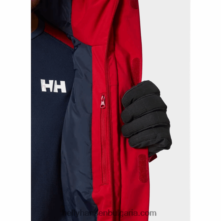 мъже мъжко панорамно ски яке 80V22D447 дълбок фиорд Helly-Hansen