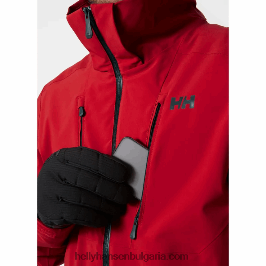 мъже мъжко ски яке alpha 3.0 80V22D411 червен Helly-Hansen