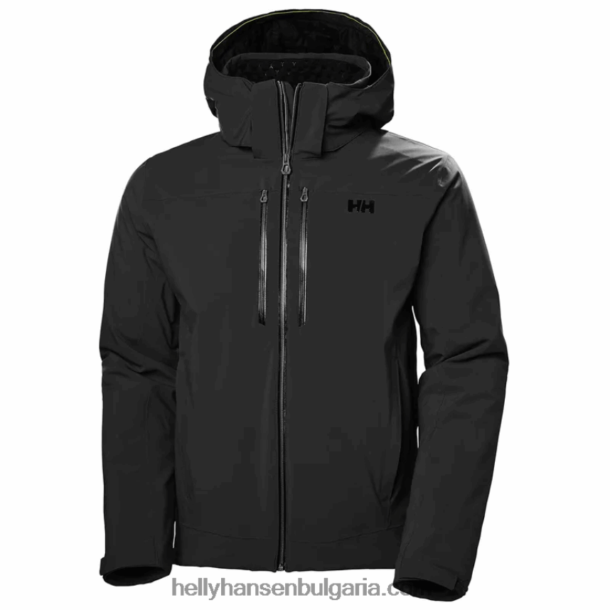 мъже мъжко изолирано ски яке alpha lifaloft 80V22D406 черен Helly-Hansen