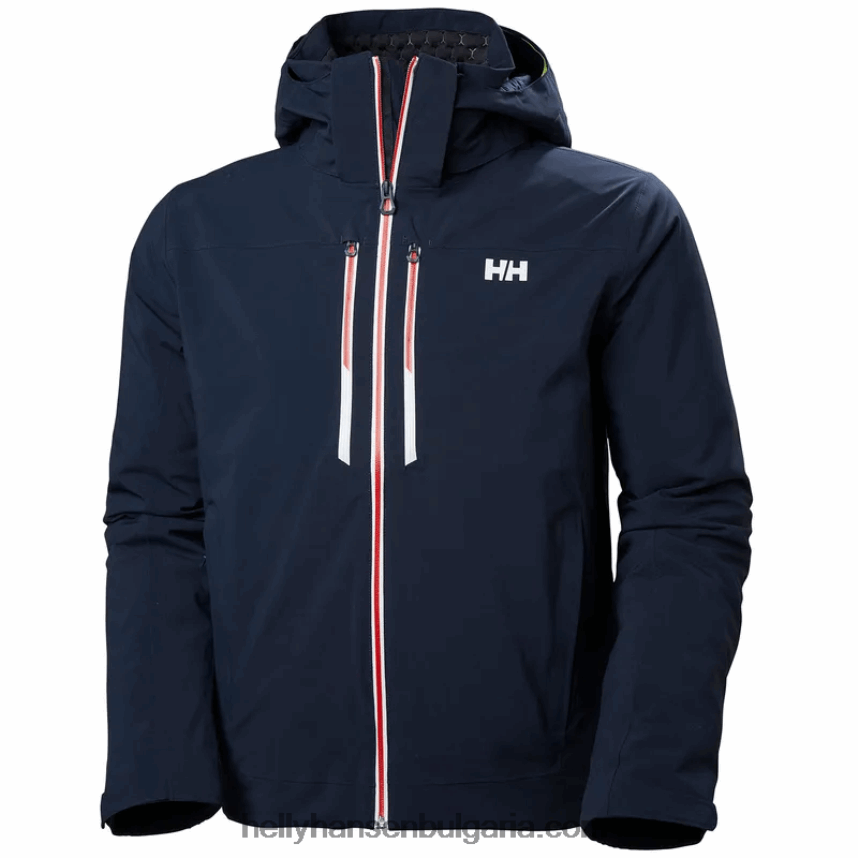 мъже мъжко изолирано ски яке alpha lifaloft 80V22D407 военноморски флот Helly-Hansen