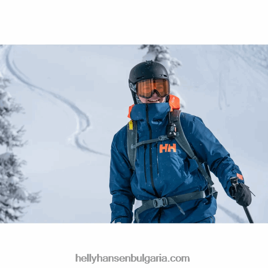 мъже мъжко яке elevation infinity 2.0 ski shell 80V22D144 дълбок фиорд Helly-Hansen