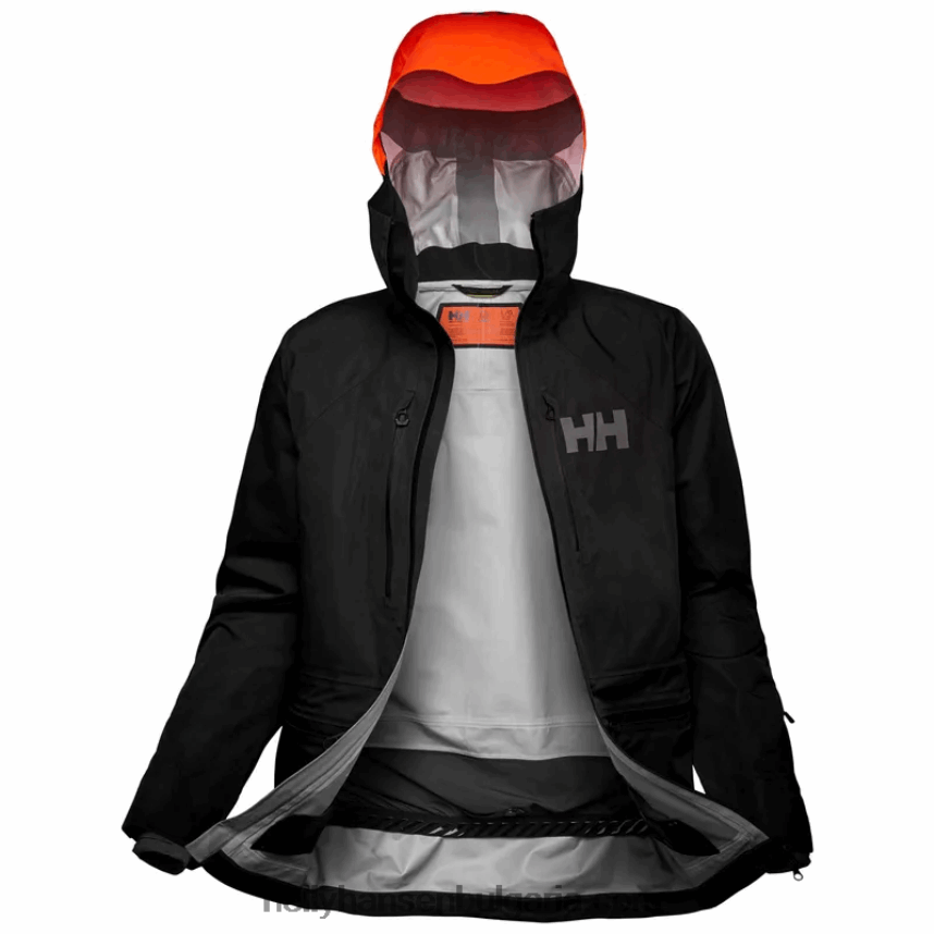 мъже мъжко яке elevation infinity 2.0 ski shell 80V22D145 черен Helly-Hansen