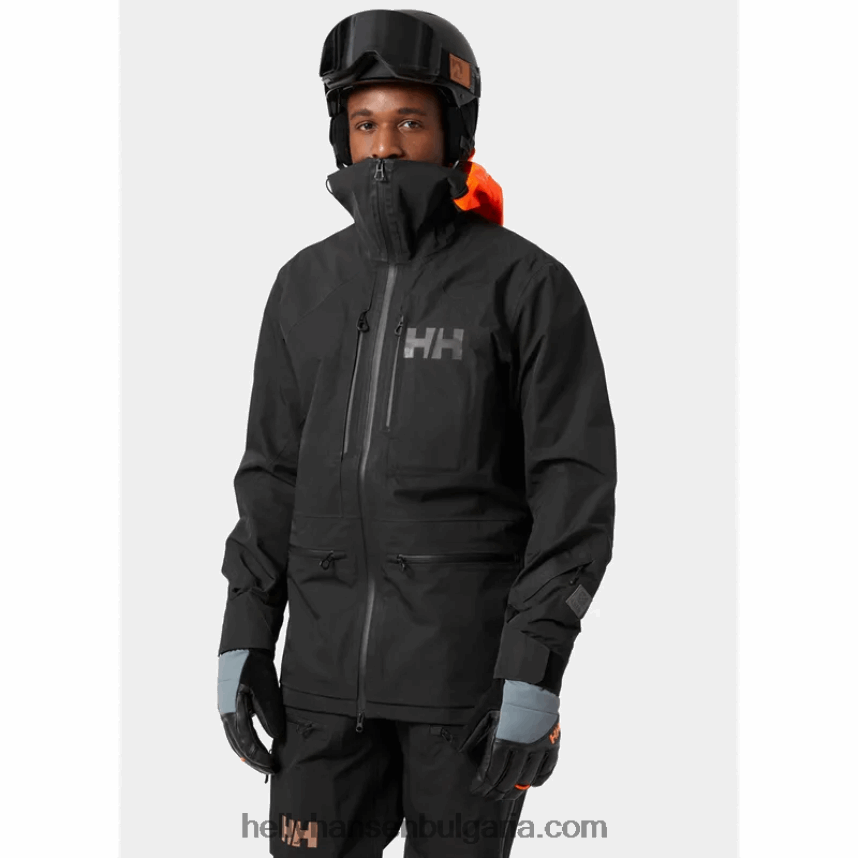 мъже мъжко яке elevation infinity 2.0 ski shell 80V22D145 черен Helly-Hansen
