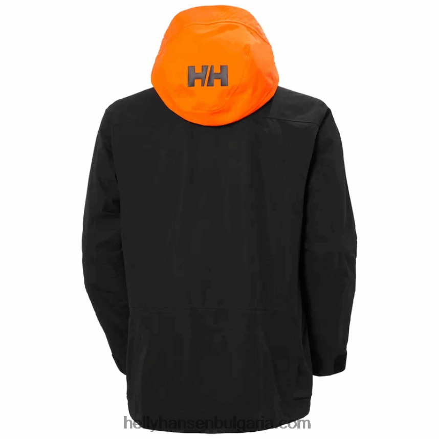 мъже мъжко яке elevation infinity 2.0 ski shell 80V22D145 черен Helly-Hansen