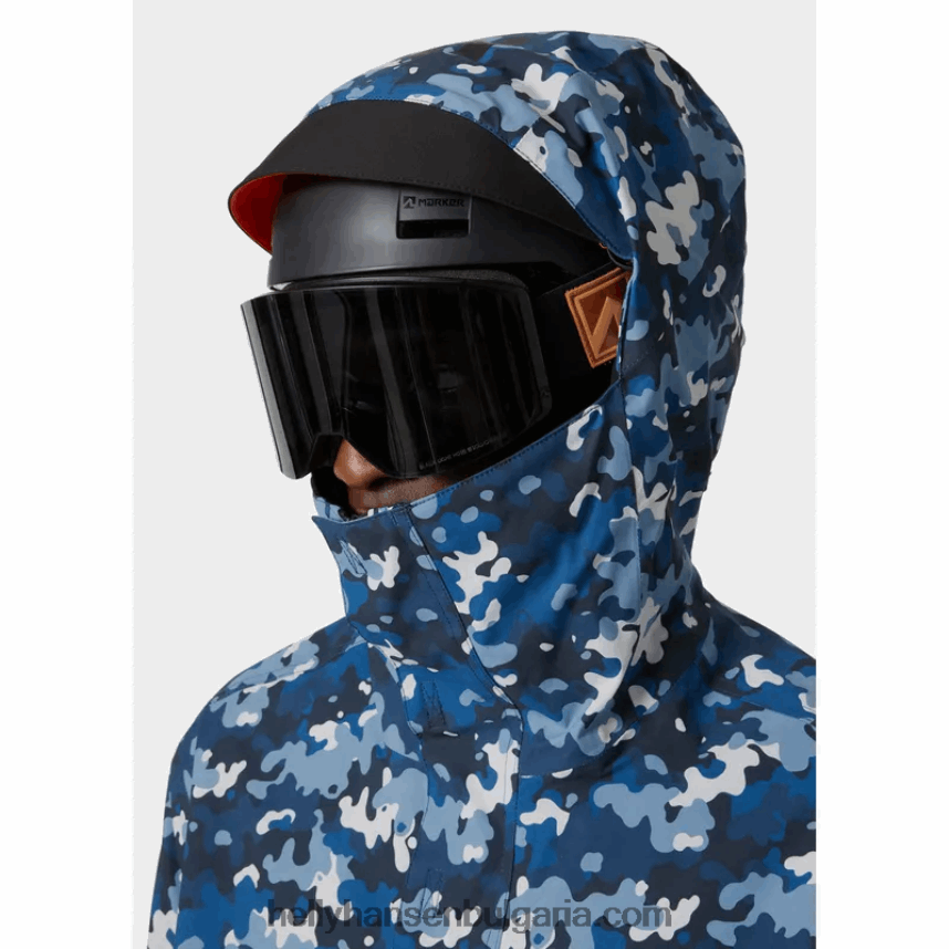 мъже мъжко ullr d изолирано яке за ски анорак 80V22D436 военноморски флот Helly-Hansen