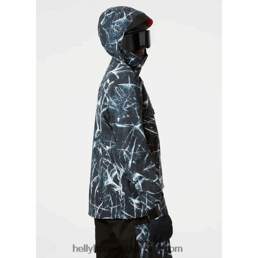 мъже мъжко ullr d изолирано яке за ски анорак 80V22D437 океански камуфлаж Helly-Hansen