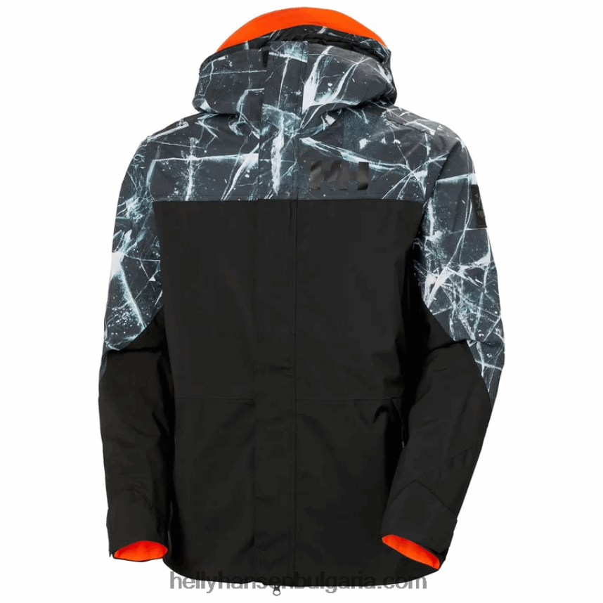 мъже мъжко ски яке ullr d shell 80V22D207 черен лед Helly-Hansen