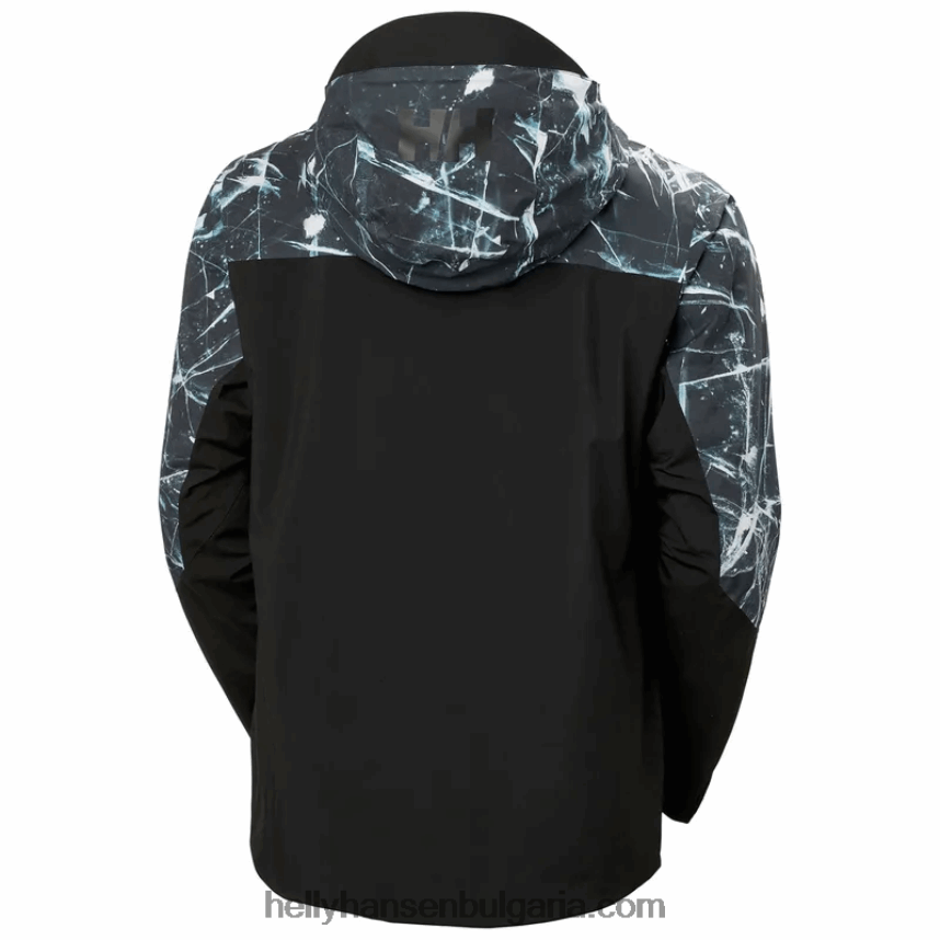 мъже мъжко ски яке ullr d shell 80V22D207 черен лед Helly-Hansen