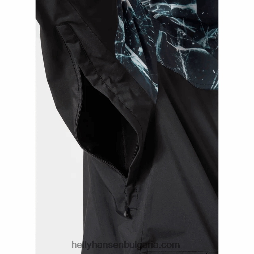 мъже мъжко ски яке ullr d shell 80V22D207 черен лед Helly-Hansen