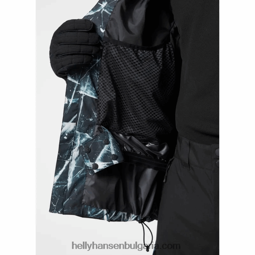 мъже мъжко ски яке ullr d shell 80V22D207 черен лед Helly-Hansen