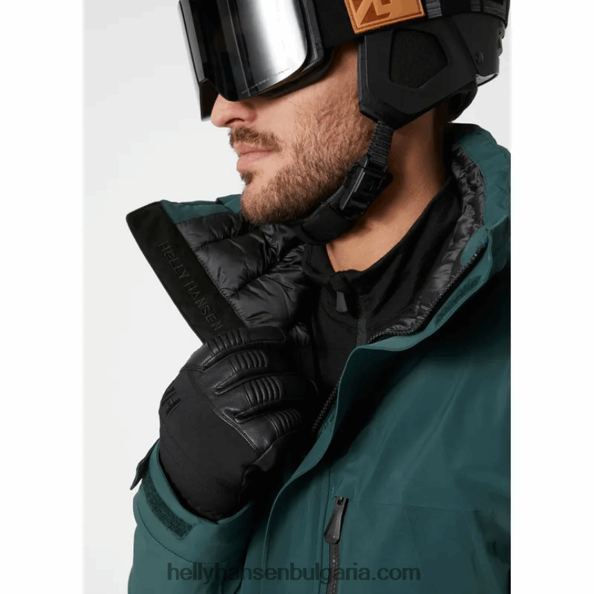 мъже мъжко яке val d'isere пухкаво ски 80V22D452 черен Helly-Hansen